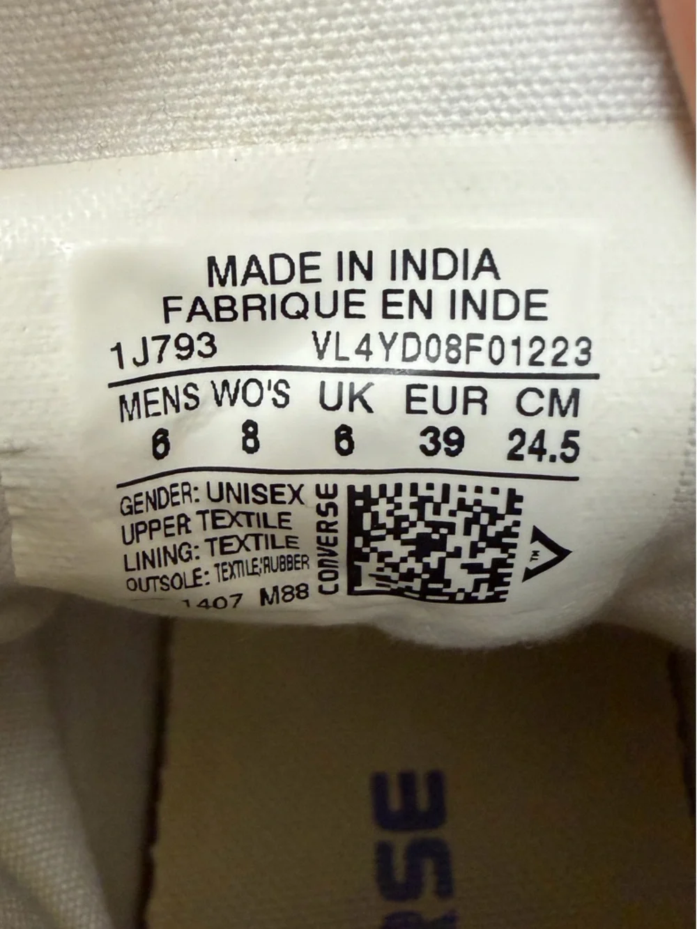 Converse Classic Grey Canvas High Top Sneakers - Picture 3 of 9